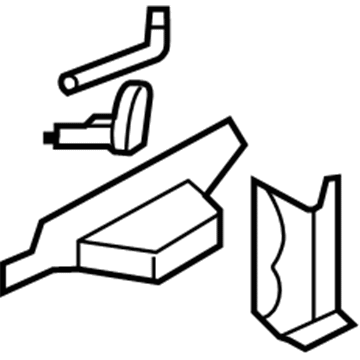 Ford 9G1Z-54108A26-A Front Support, Passenger Side 9G1Z-54108A26-A Ford Front Support, Passenger Side Illustration 1 of 1