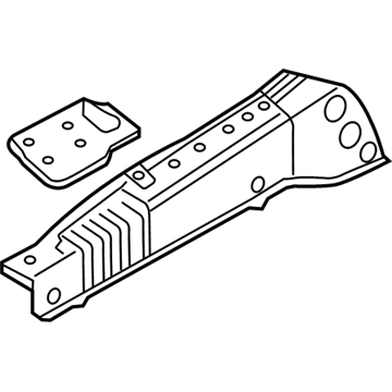 Ford DG1Z-16155-A Upper Rail, Front Driver Side DG1Z-16155-A Ford Upper Rail, Front Driver Side Illustration 1 of 1