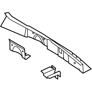 Ford 8G1Z-16B044-B Upper Reinforcement, Front Passenger Side 8G1Z-16B044-B Ford Upper Reinforcement, Front Passenger Side Illustration 1 of 1