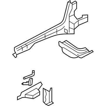 Ford DG1Z-5410009-A Inner Rail, Front Driver Side DG1Z-5410009-A Ford Inner Rail, Front Driver Side Illustration 1 of 1