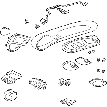 Ford 4C7Z-78519A70-AAG Console Assembly - Overhead