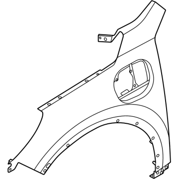 Ford LJ6Z-16005-A Fender Assembly - Front