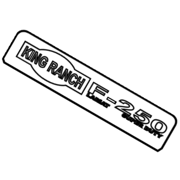 Ford 8C3Z-16720-E Name Plate