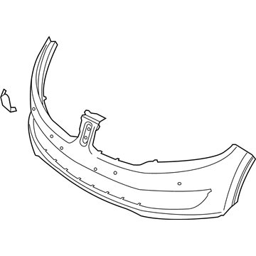 Lincoln MKX Bumper Cover - FA1Z-17757-APTM