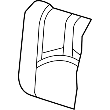 Ford 6L8Z-7866600-DAC Cover Assembly - Rear Seat Back