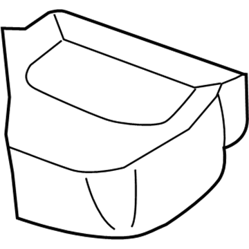 Ford 6L8Z-7863805-CAC Cover Assembly - Rear Seat Cushion