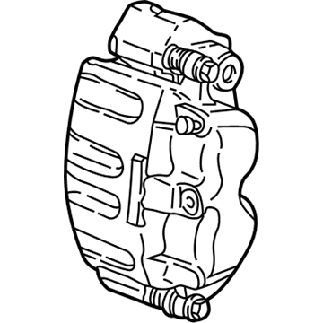 Ford GU2Z-2V121-ERM Remanufactured Caliper Assembly - Brake Less Pads