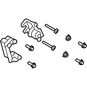 Ford 7T4Z-2553-B Caliper Assembly - Brake - Less Pad