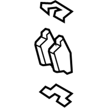 7U2Z-2V200-D Ford Pad - Brake Illustration 1 of 1