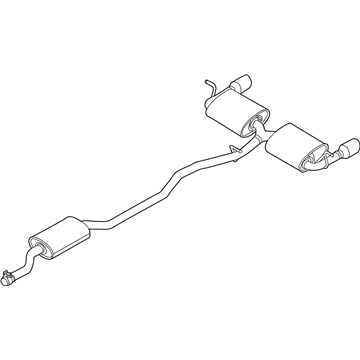 Ford CT4Z-5230-B Muffler Assembly - Centre And Rear