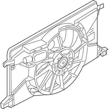 Ford CV6Z-8C607-R Motor And Fan Assembly - Engine Cooling