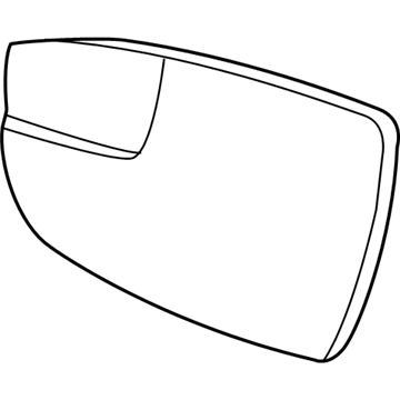 Ford CJ5Z-17K707-A Glass Assembly - Rear View Outer Mirror