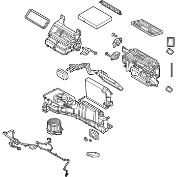 Ford MB3Z-19B555-ZA Evaporator And Housing Assembly