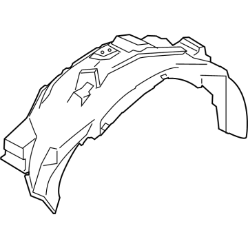 Ford ML3Z-16102-Q Fender Liner, Front Passenger Side ML3Z-16102-Q Ford Fender Liner, Front Passenger Side Illustration 1 of 1
