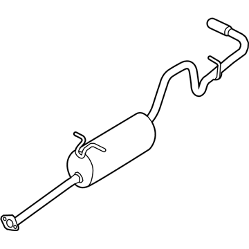 Ford 7L5Z-5230-D Muffler And Pipe Assembly