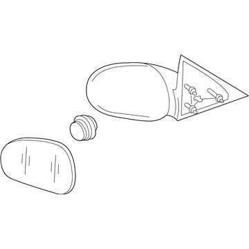 Mercury 2L8Z-17682-CAB Mirror Assembly - Rear View Outer