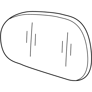 Mercury 6L8Z-17K707-B Glass Assembly - Rear View Outer Mirror