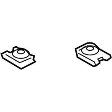 Ford -W707640-S439 Plate Retainer, Rear -W707640-S439 Ford Plate Retainer, Rear Illustration 1 of 1