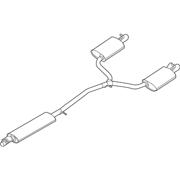 Ford DB5Z-5230-E Muffler Assembly - Centre And Rear