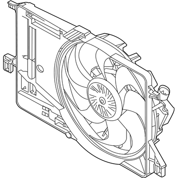 Ford CV6Z-8C607-T Motor And Fan Assembly - Engine Cooling