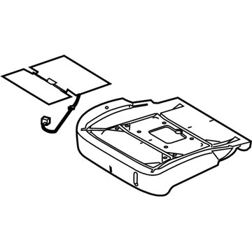 Ford DA8Z-74632A23-J Pad - Seat Cushion