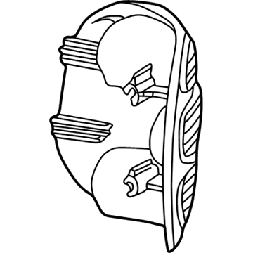YL3Z-13405-AA Ford Tail Lamp Assembly, Red, Rear Driver Side Illustration 1 of 1