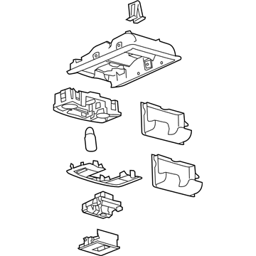 Ford BC3Z-26519A70-BB Console Assembly - Overhead