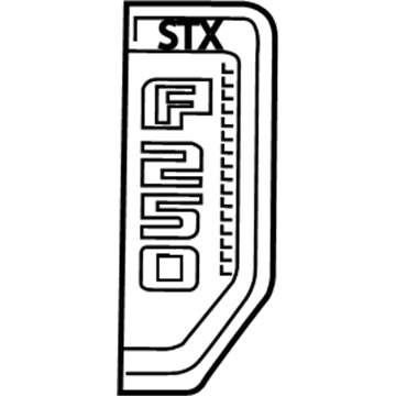 Ford HC3Z-16720-FC Name Plate