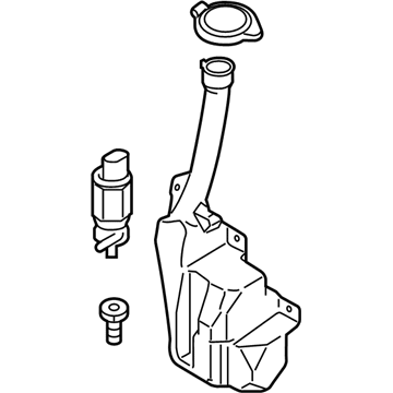 Ford Mustang Windshield Washer Fluid Reservoir - GR3Z-17618-B