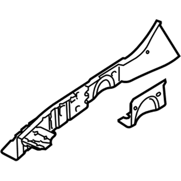 Ford 8A4Z-16B044-A Upper Reinforcement, Passenger Side 8A4Z-16B044-A Ford Upper Reinforcement, Passenger Side Illustration 1 of 1