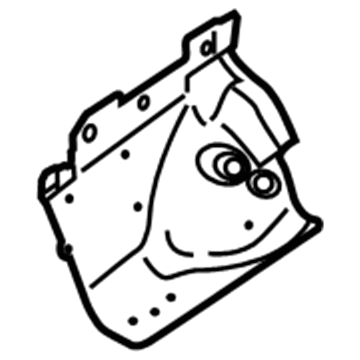 Lincoln DG1Z-16054-A Apron Assembly - Front Fender