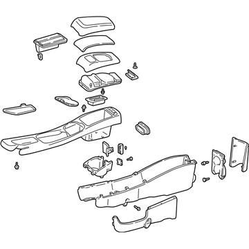 Mercury 2F1Z-54045A36-CAA Console Assembly