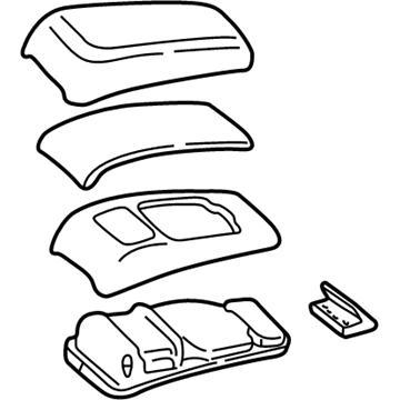 Mercury YF1Z-5406024-AAA Armrest Assembly - Console