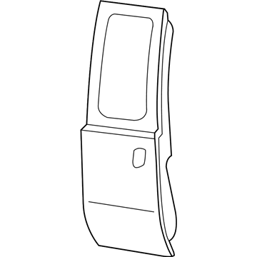 Ford 6C3Z-2824631-C Door Assembly - Rear Less Hinges