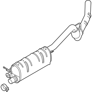 Ford LC3Z-5230-C Muffler And Pipe Assembly - Rear