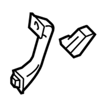 ML3Z-1631406-AA Ford Handle, Black, Passenger Side Illustration 1 of 1