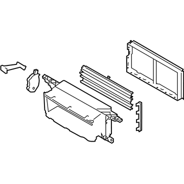 Ford FL3Z-8475-D Radiator Shutter Assembly, Front Lower FL3Z-8475-D Ford Radiator Shutter Assembly, Front Lower Illustration 1 of 1