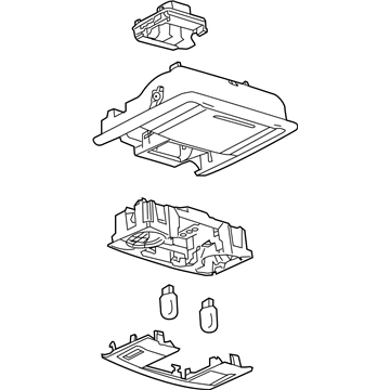 Lincoln 8A5Z-54519A70-BG Console Assembly - Overhead