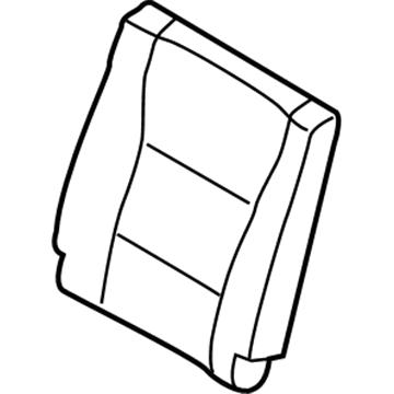 Ford FL3Z-1666600-AB Seat Back Cover, Gray, Rear Passenger Side FL3Z-1666600-AB Ford Seat Back Cover, Gray, Rear Passenger Side Illustration 1 of 1