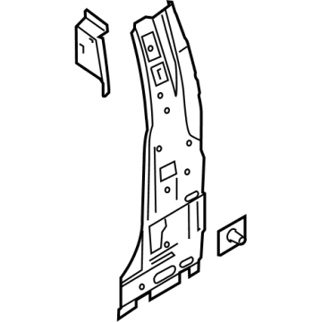 Ford HC3Z-2524300-A Pillar Assembly - Center B Pillar
