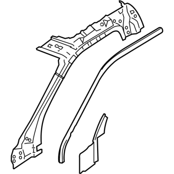 Ford HC3Z-2551186-B Rail Assembly - Body Side - Upper