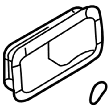 Ford 8T4Z-7822620-AB Escutcheon, Rear Passenger Side 8T4Z-7822620-AB Ford Escutcheon, Rear Passenger Side Illustration 1 of 1