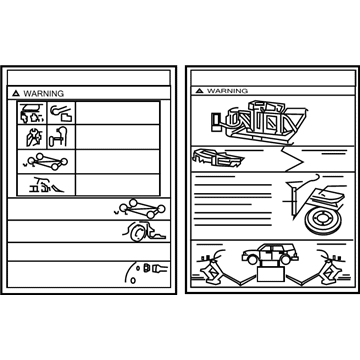 Ford AL8Z-17A083-B Decal - Jack Operation