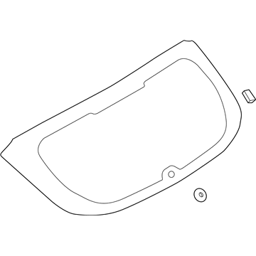 Ford F1EZ-5842006-K Glass - Back Window