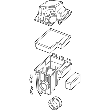 Ford JK4Z-9600-A Cleaner Assembly - Air