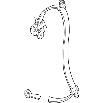 Mercury XF1Z-74611B68-BAB Seat Belt Assembly