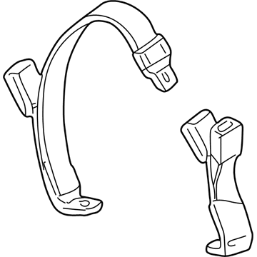 Mercury YF1Z-7460044-AAB Belt And Buckle Assembly