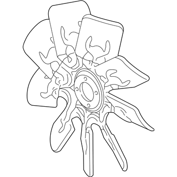 Ford F85Z-8600-AA Fan Assembly