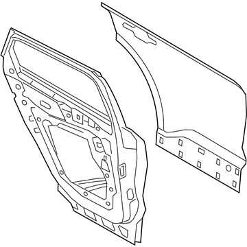 Ford LJ6Z-7824630-A Door Assembly - Rear