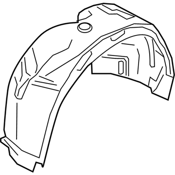 Ford GD9Z-16102-A Fender Liner, Front Passenger Side GD9Z-16102-A Ford Fender Liner, Front Passenger Side Illustration 1 of 1